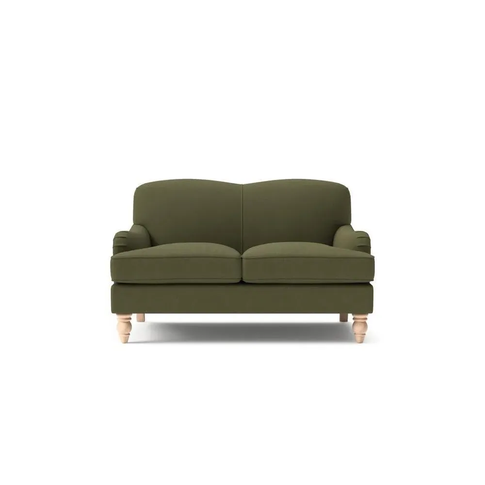 2-Seater Sofa - Forest Green, Linen Mix image
