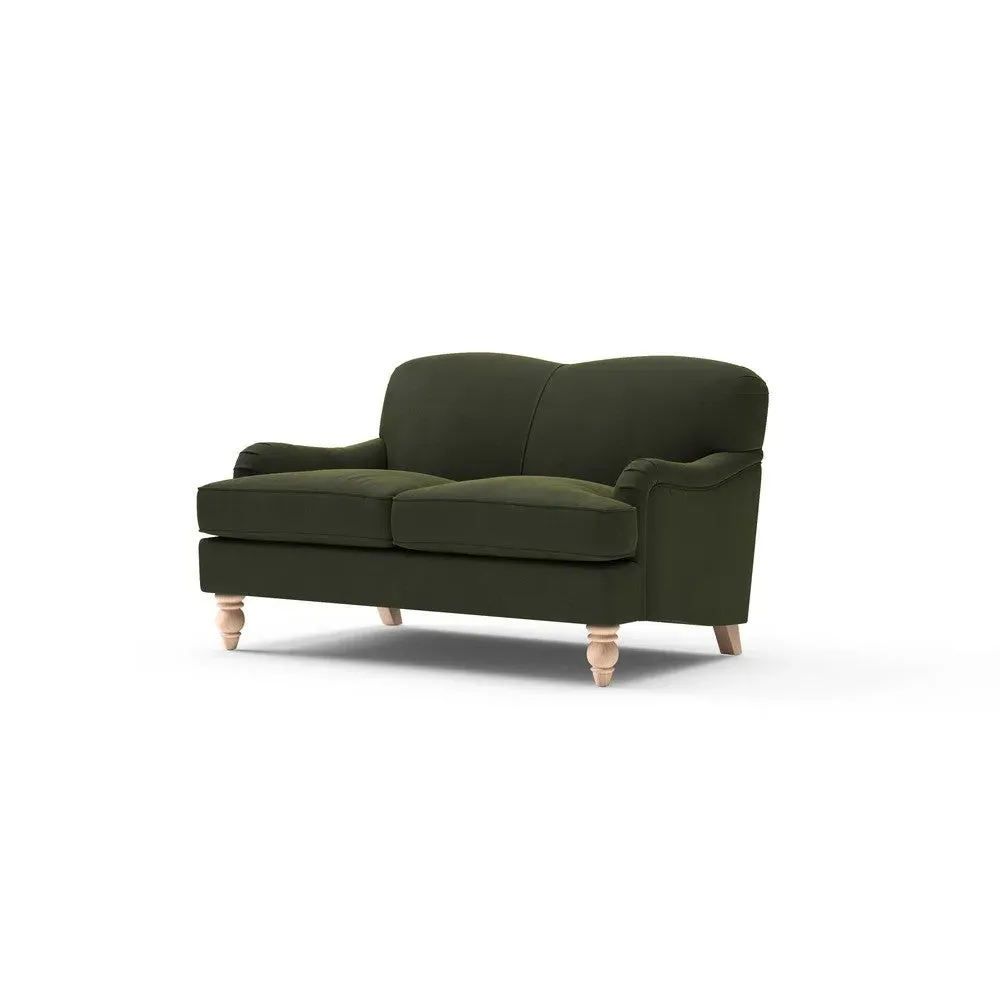 2-Seater Sofa - Forest Green, Matt Velvet
