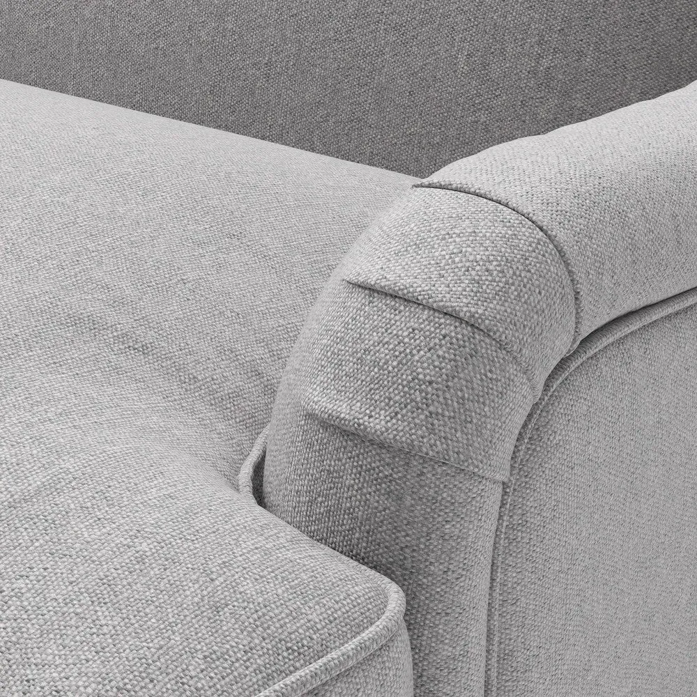 2-Seater Sofa - Grey Marl, Rustic Weave