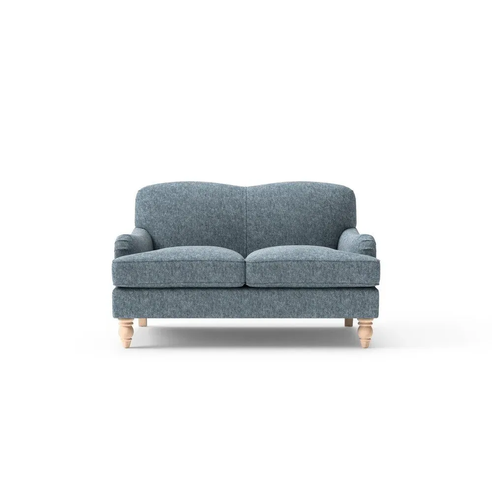 2-Seater Sofa - Mid Blue, Aquaclean Oxford image