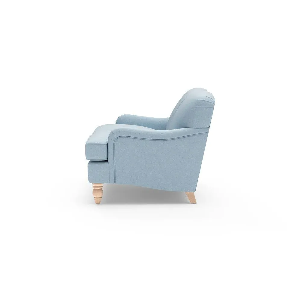 2-Seater Sofa - Sky Blue, House Linen Mix