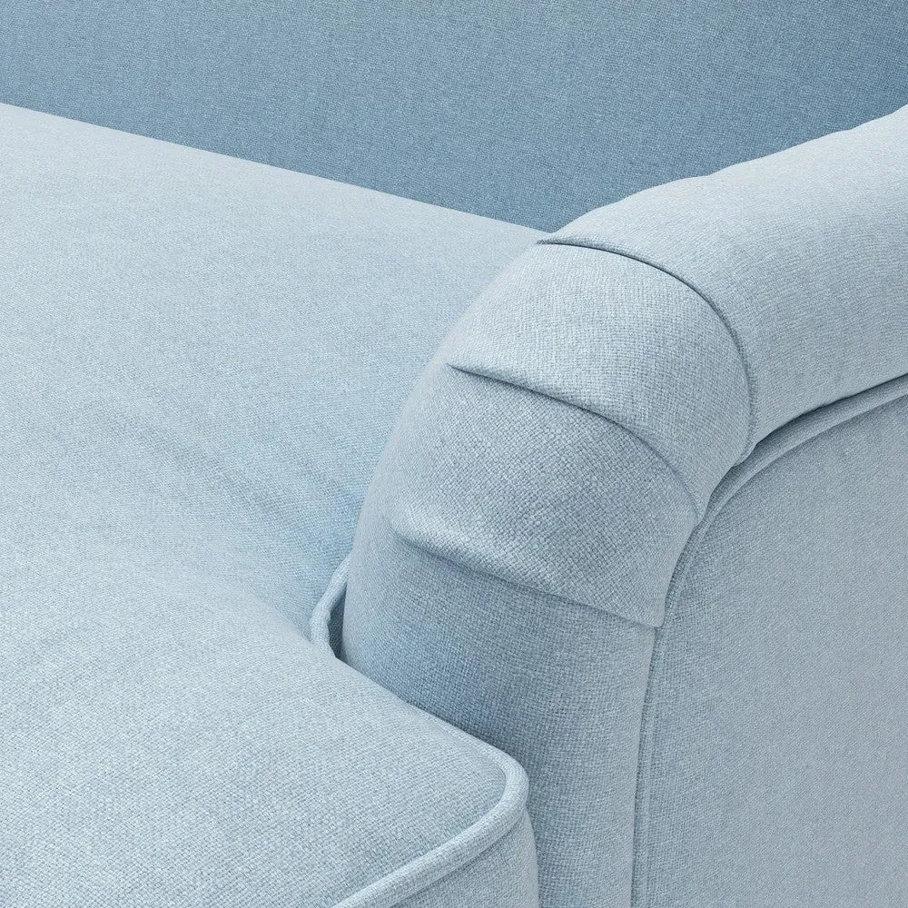 2-Seater Sofa - Sky Blue, House Linen Mix