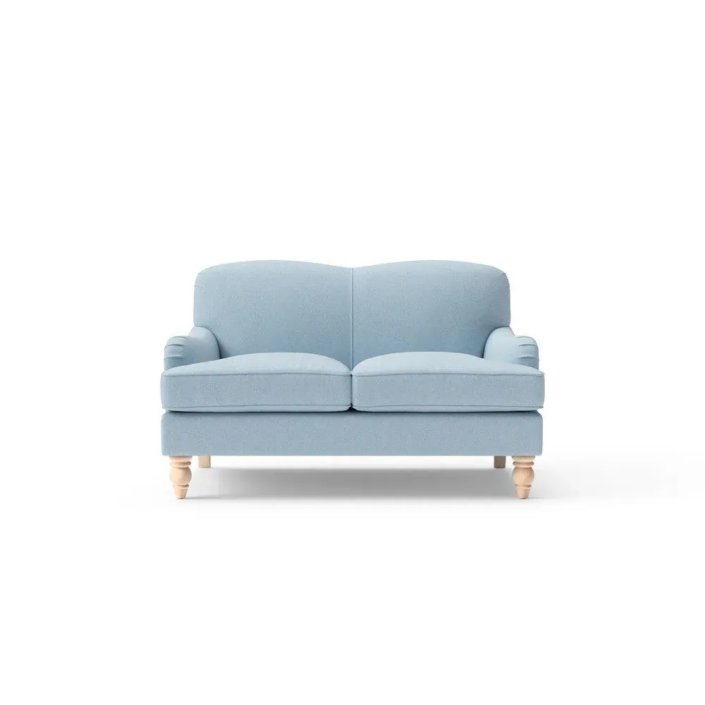 2-Seater Sofa - Sky Blue, House Linen Mix