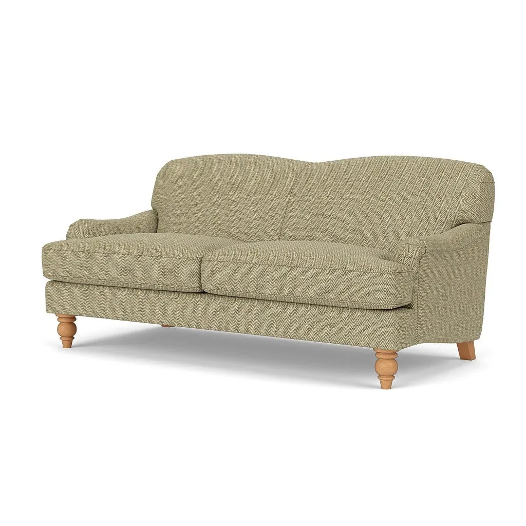 3-Seater Sofa - Apple, Herringbone Weave