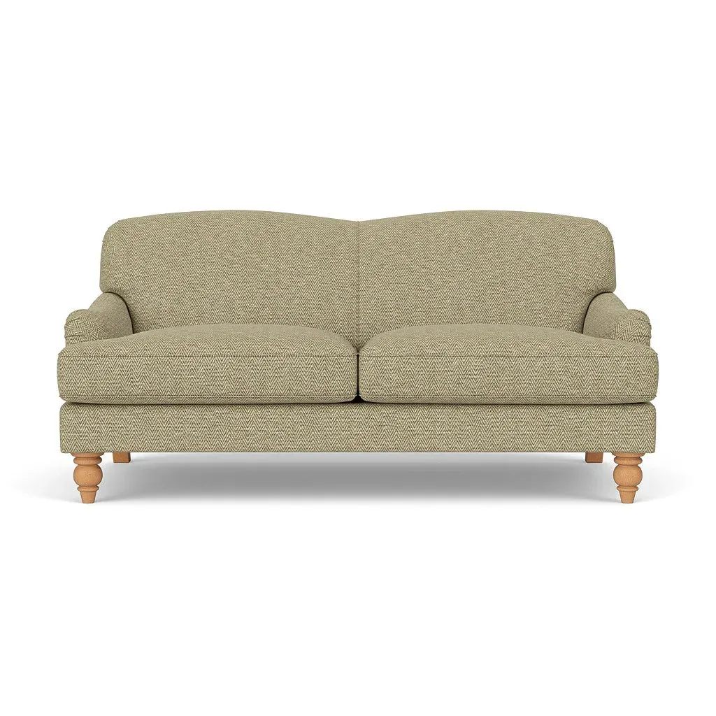 3-Seater Sofa - Apple, Herringbone Weave