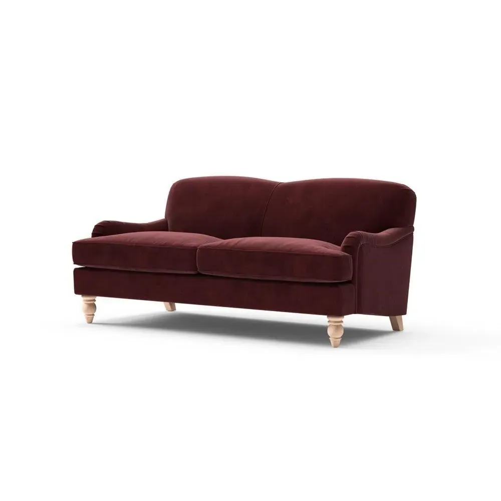 3-Seater Sofa - Dark Rosehip, Matt Velvet