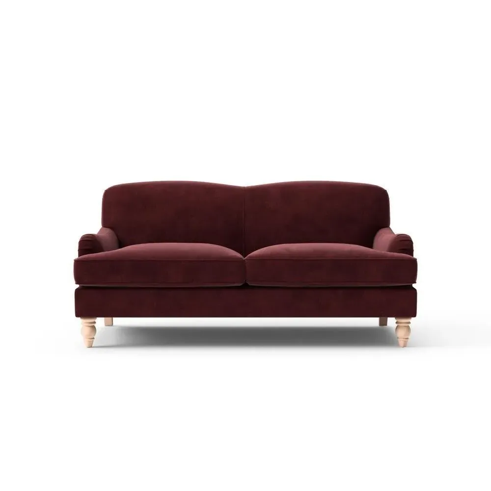 3-Seater Sofa - Dark Rosehip, Matt Velvet