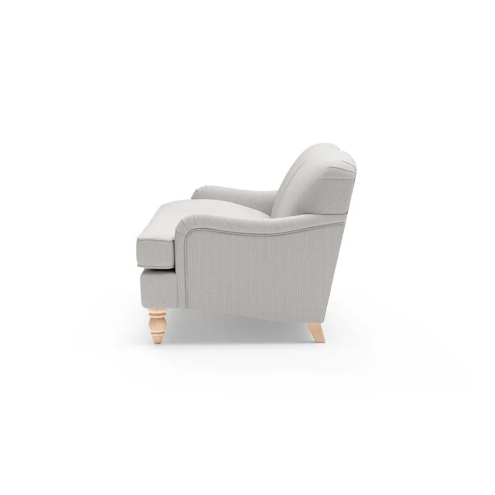 3-Seater Sofa - Grey, Broadway Stripe