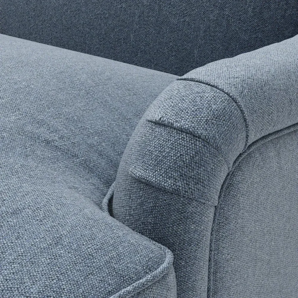 3-Seater Sofa - Indigo, Rustic Weave