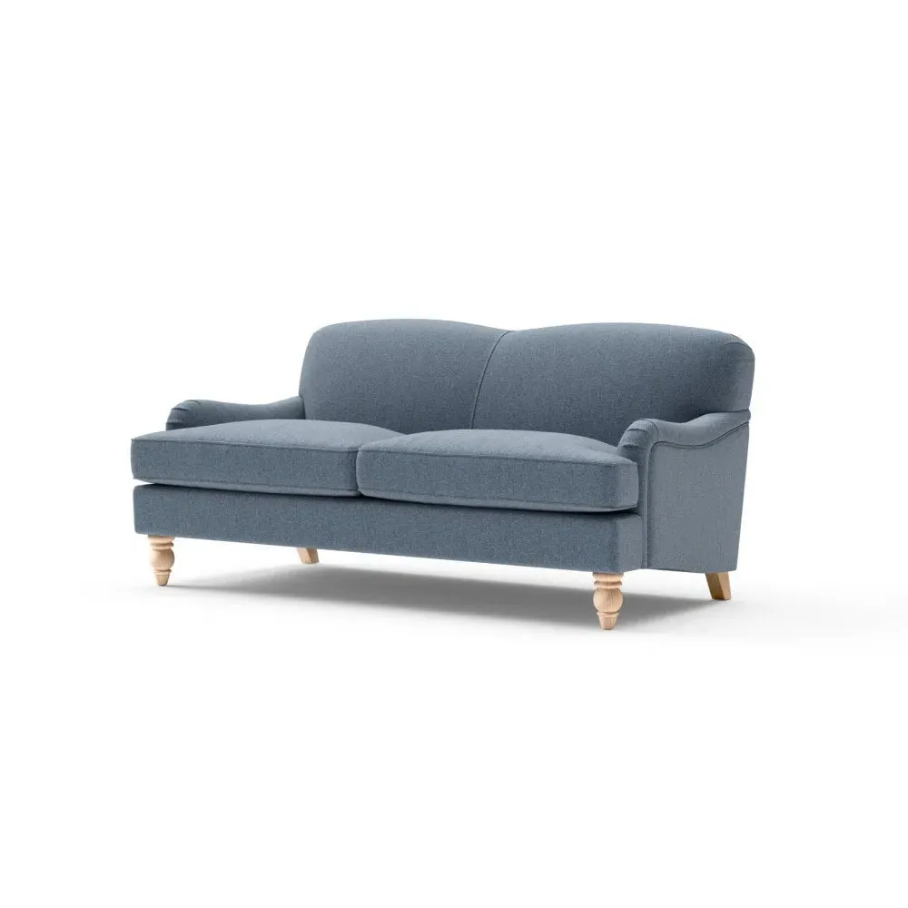 3-Seater Sofa - Indigo, Rustic Weave