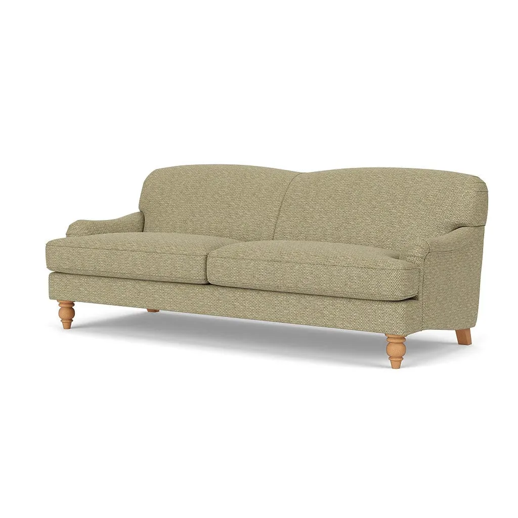4-Seater Sofa - Apple, Herringbone Weave