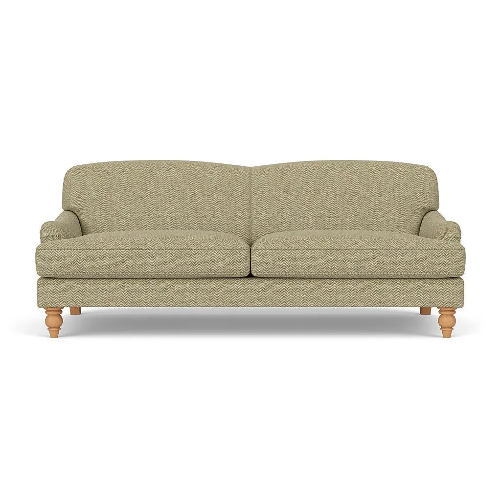 4-Seater Sofa - Apple, Herringbone Weave