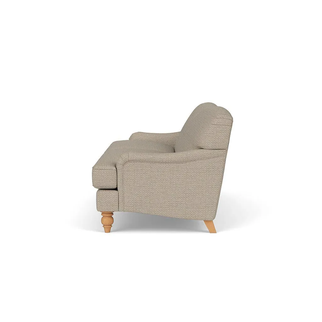 4-Seater Sofa - Brick, Herringbone Weave