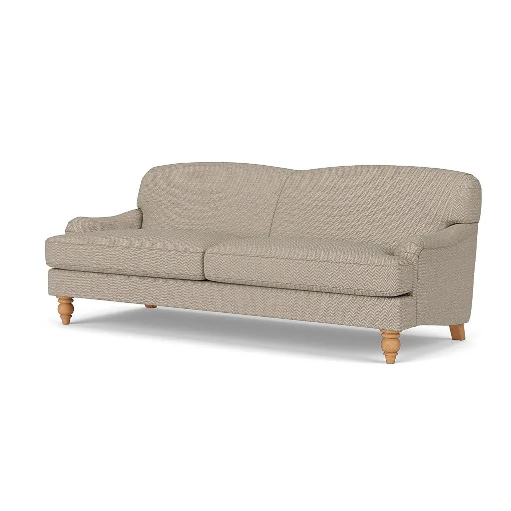 4-Seater Sofa - Brick, Herringbone Weave