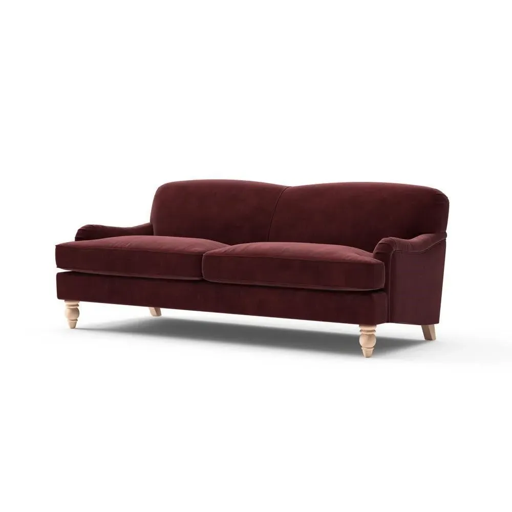 4-Seater Sofa - Dark Rosehip, Matt Velvet