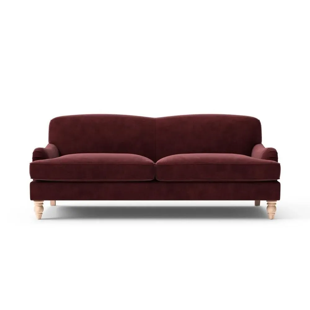 4-Seater Sofa - Dark Rosehip, Matt Velvet