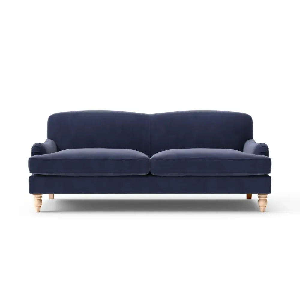 4-Seater Sofa - Deep Blue, Matt Velvet image