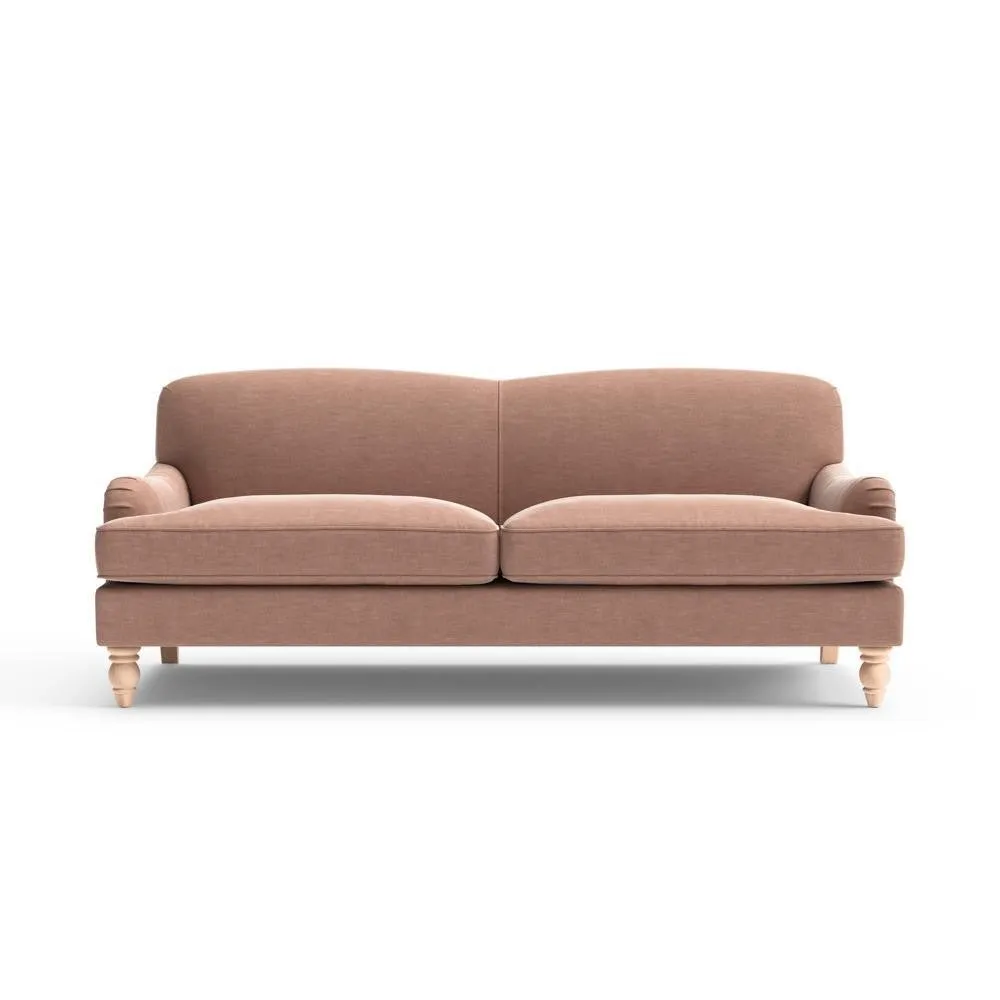 4-Seater Sofa - Dusky Rose, Eco Chenille