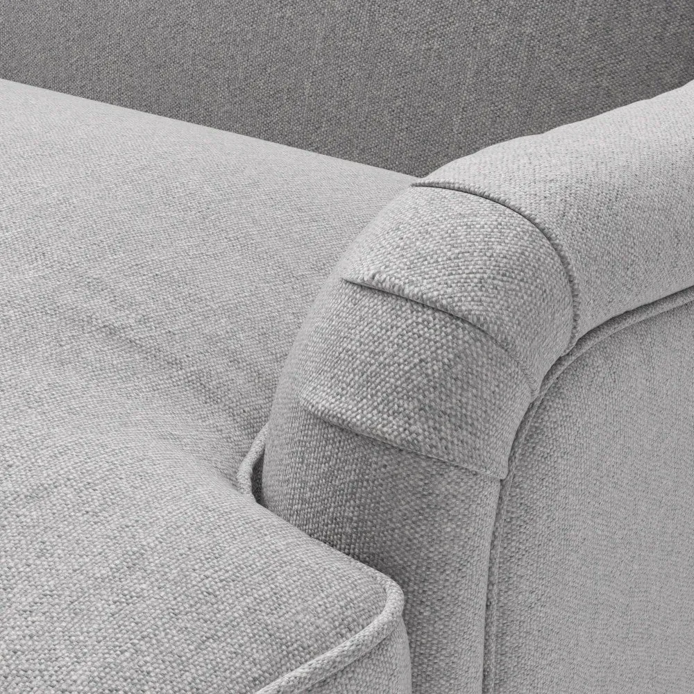 4-Seater Sofa - Grey Marl, Rustic Weave