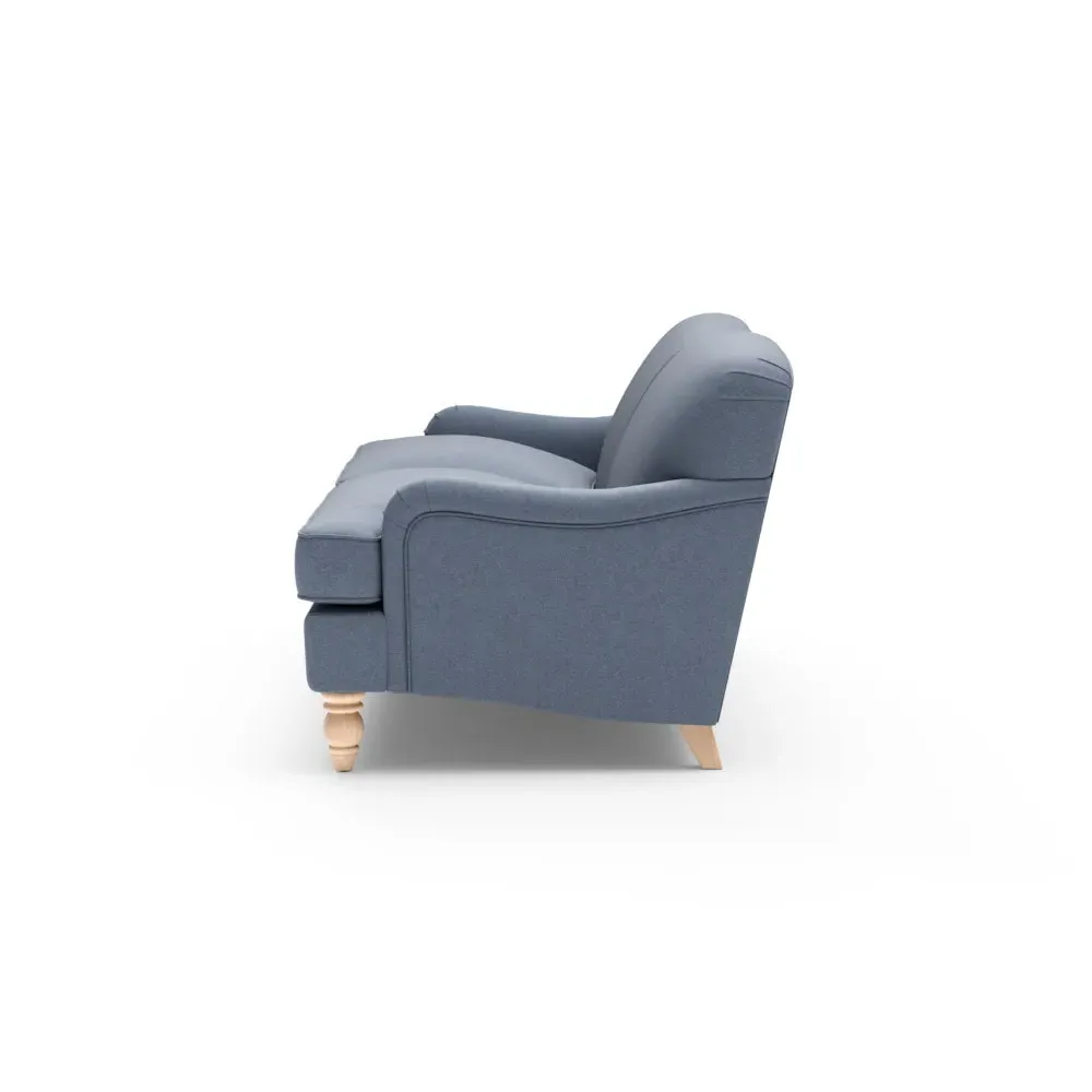 4-Seater Sofa - Indigo, House Linen Mix