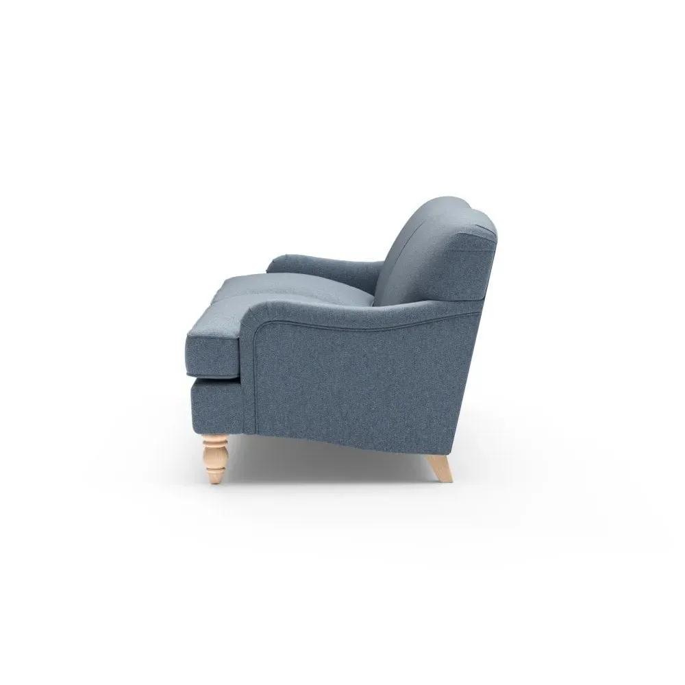 4-Seater Sofa - Indigo, Rustic Weave