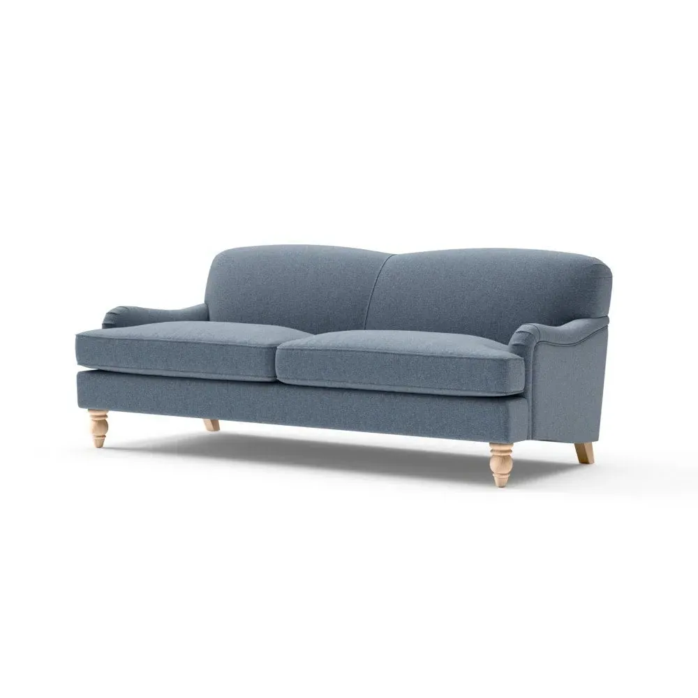 4-Seater Sofa - Indigo, Rustic Weave