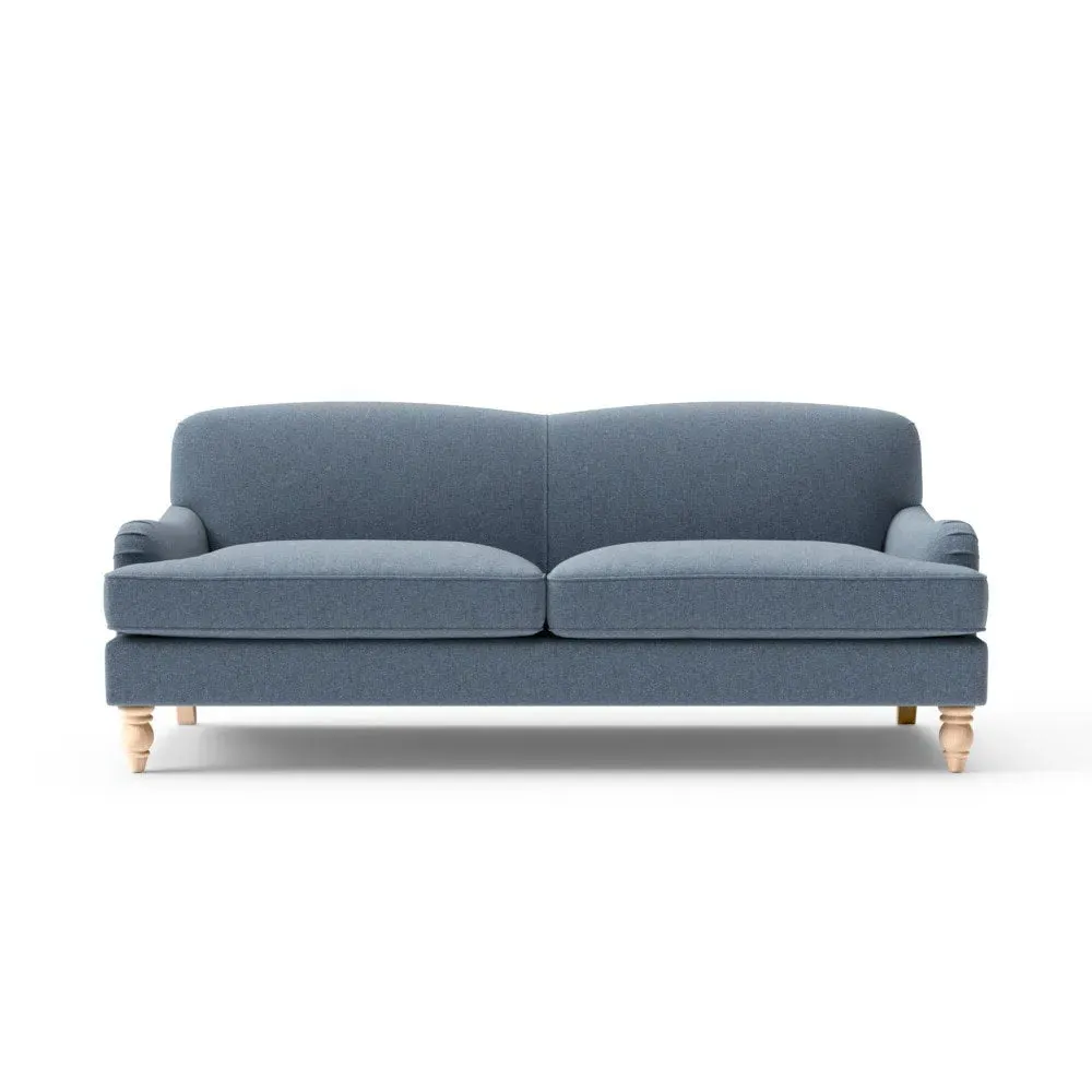 4-Seater Sofa - Indigo, Rustic Weave