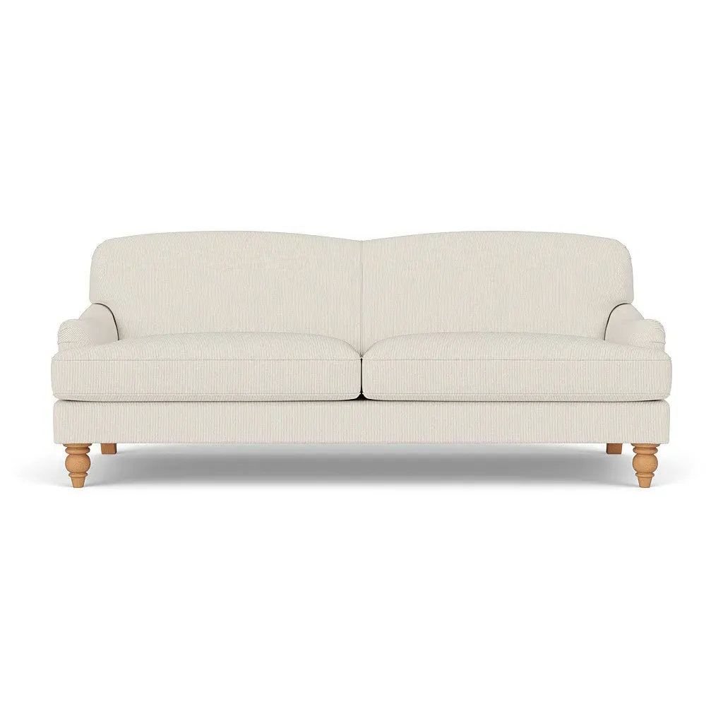 4-Seater Sofa - Natural, Broadway Stripe by The Cotswold Company, image 2