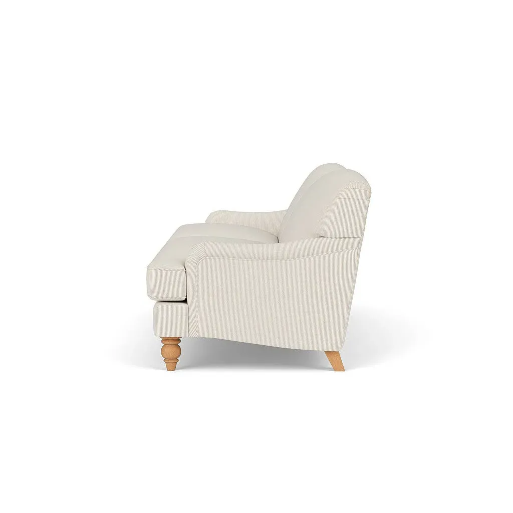 4-Seater Sofa - Natural, Broadway Stripe by The Cotswold Company, image 3