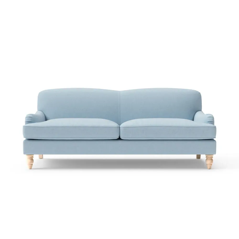 4-Seater Sofa - Sky Blue, Linen