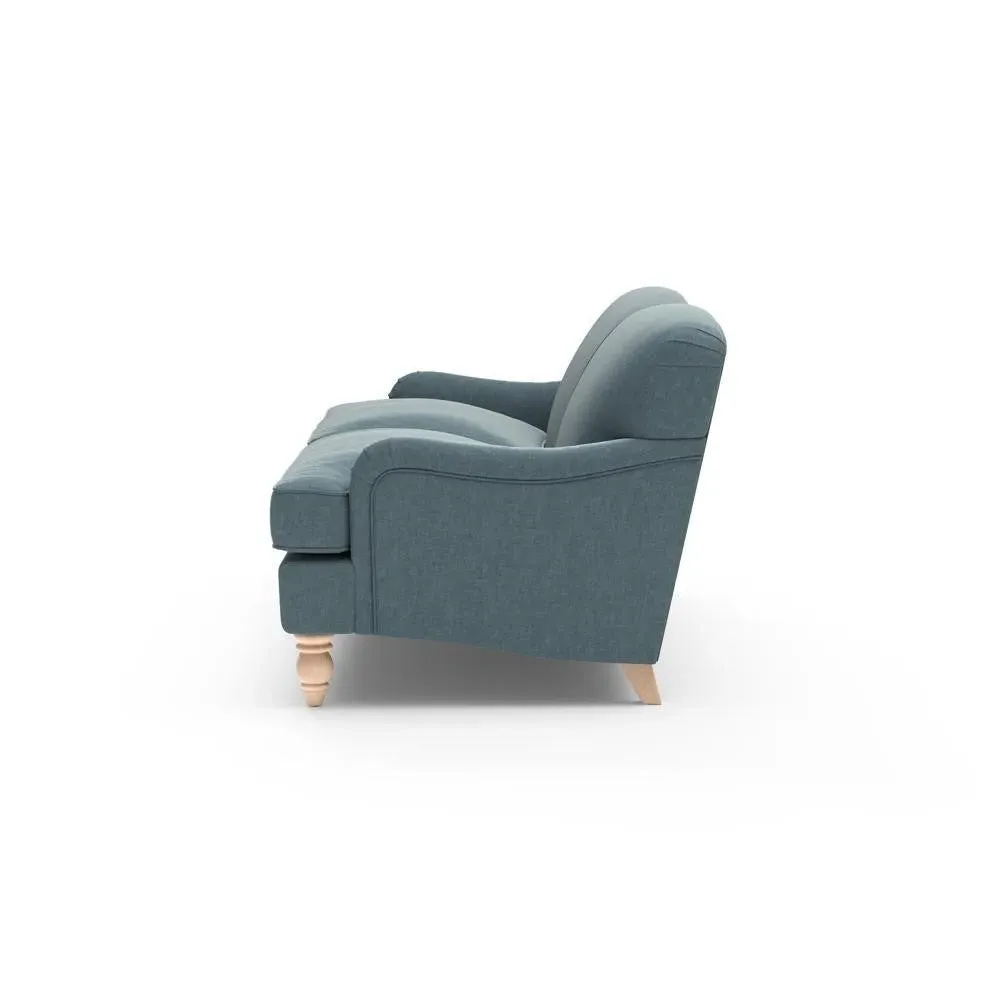 4-Seater Sofa - Teal, Eco Chenille