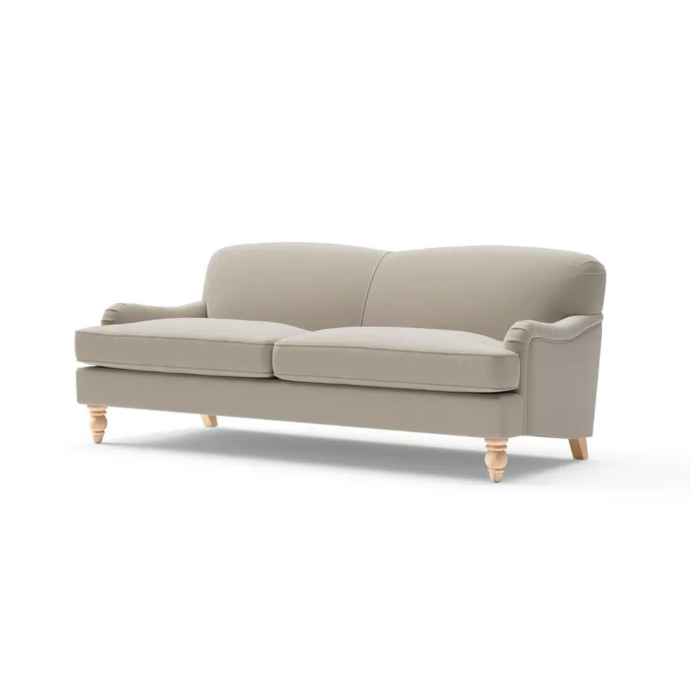 4-Seater Sofa - Weathered Pebble, Matt Velvet