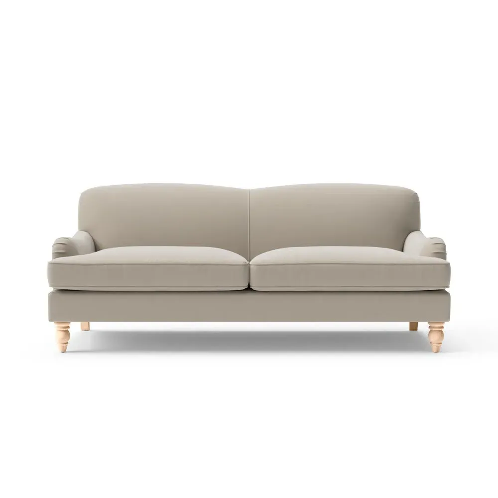 4-Seater Sofa - Weathered Pebble, Matt Velvet