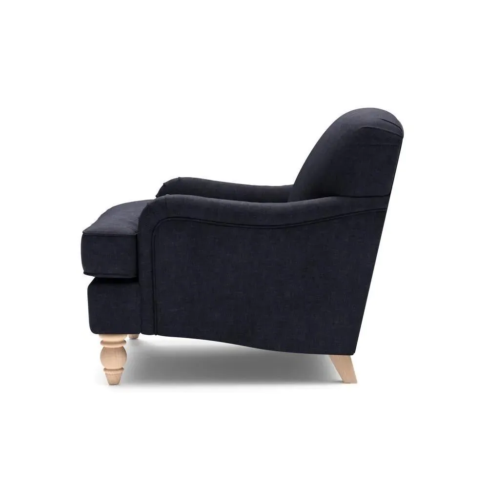 Armchair - Black, Eco Chenille