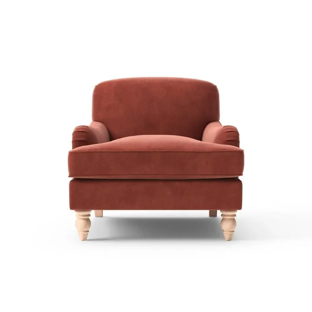 Armchair - Brick, Matt Velvet image