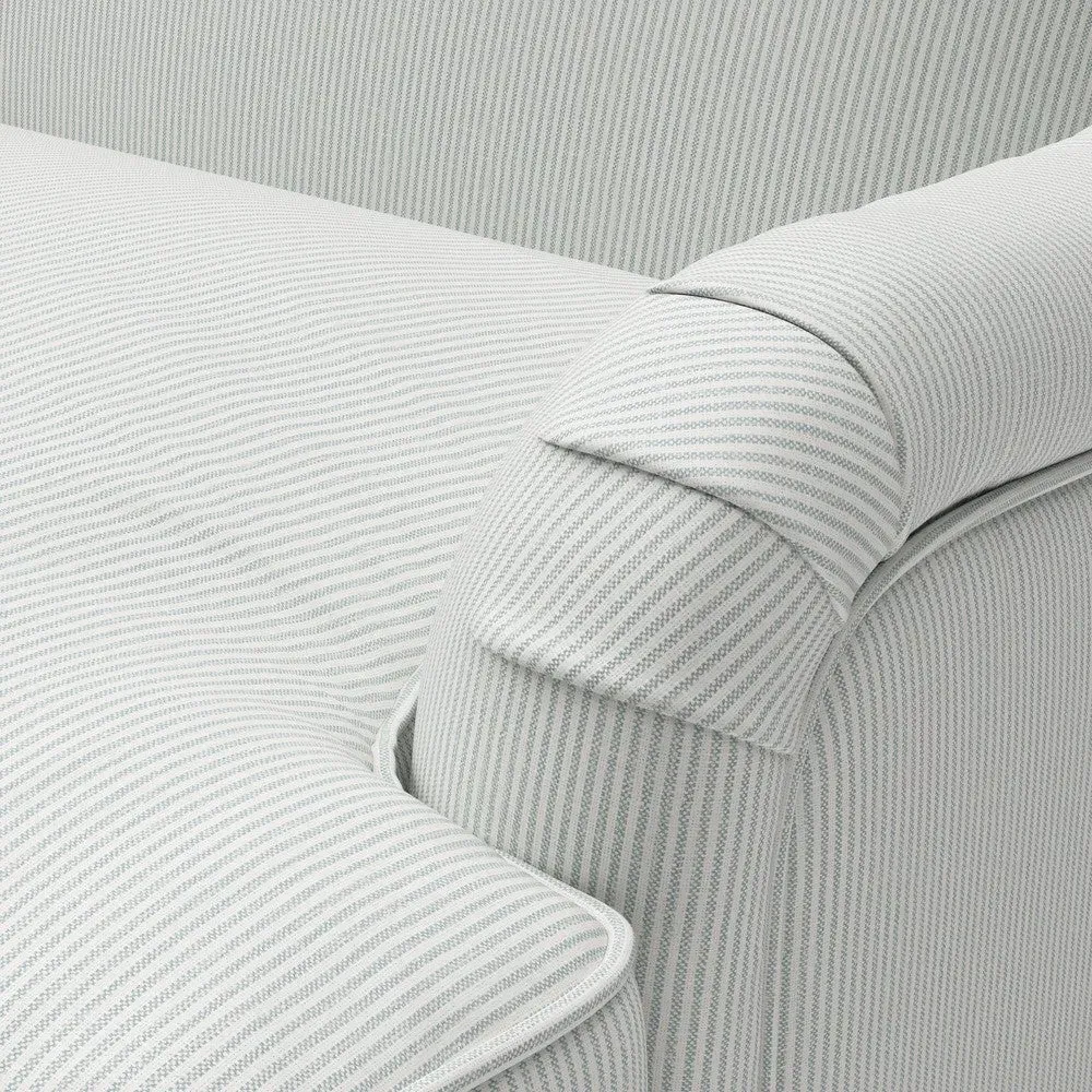 Armchair Broadway Stripe - Duck Egg