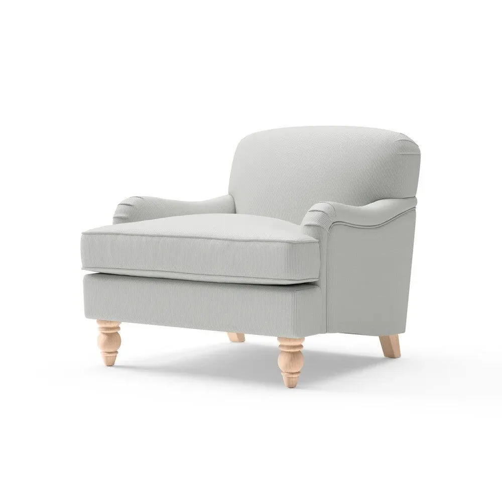 Armchair Broadway Stripe - Duck Egg