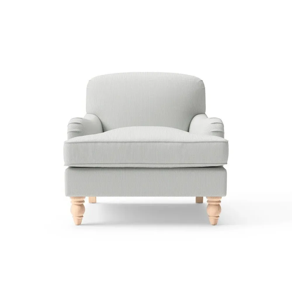 Armchair Broadway Stripe - Duck Egg image