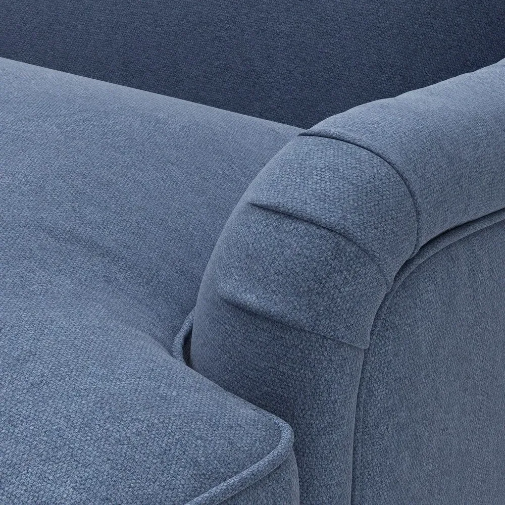 Armchair - Dark Blue, Chunky Cotton