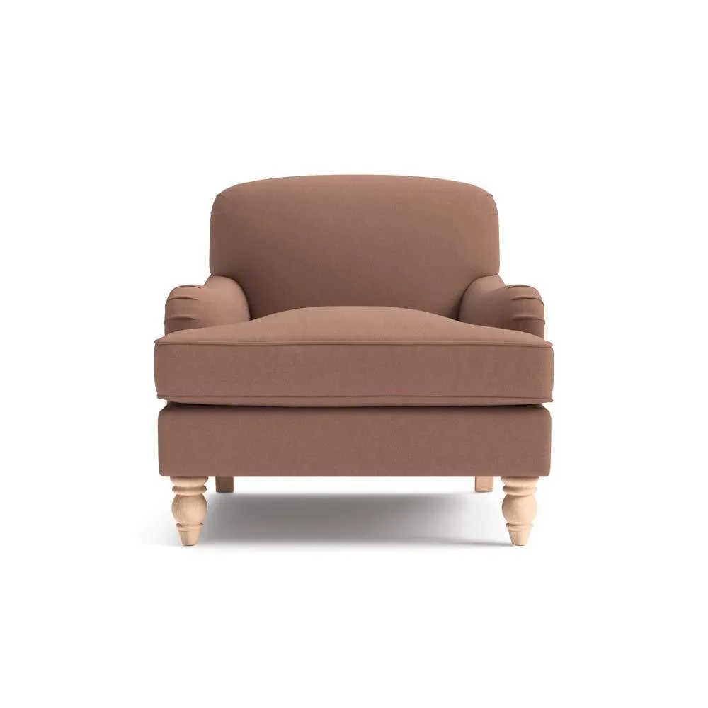 Armchair - Dusky Blush, House Linen Mix