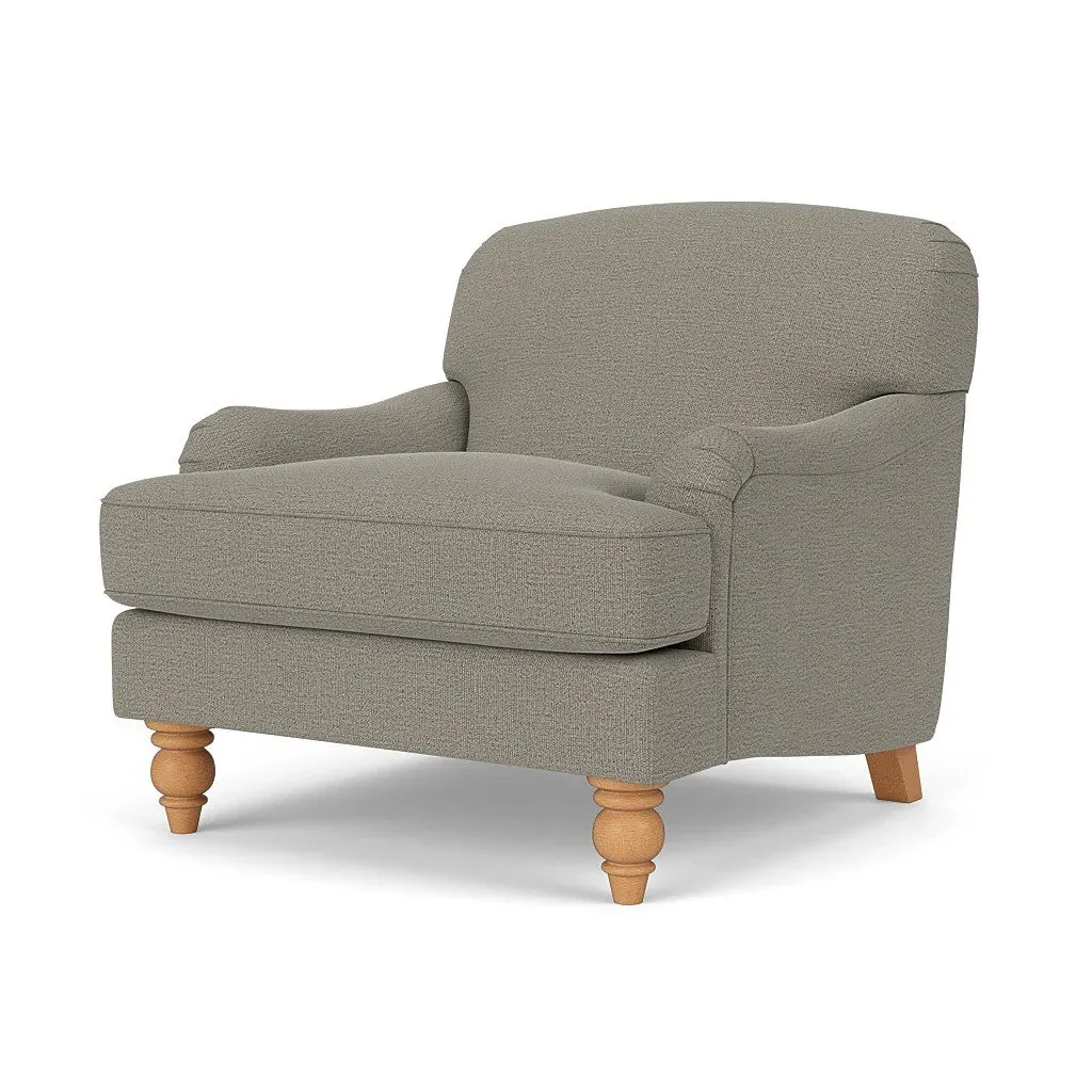 Armchair - Flax, Rustic Weave