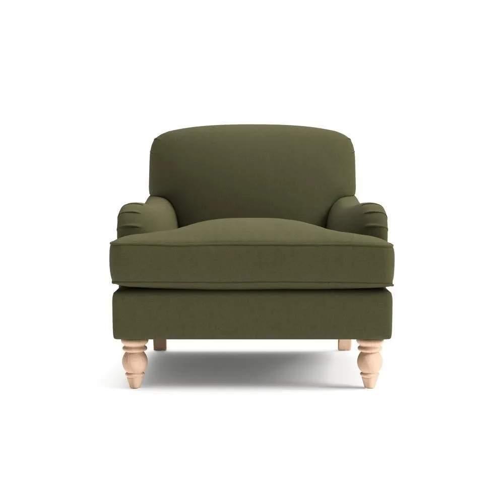 Armchair - Forest Green, House Linen Mix