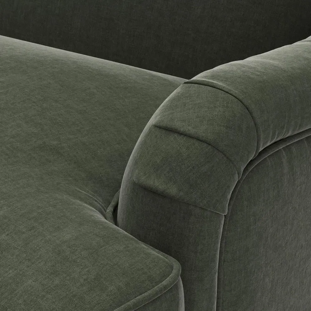 Armchair - Green, Eco Chenille