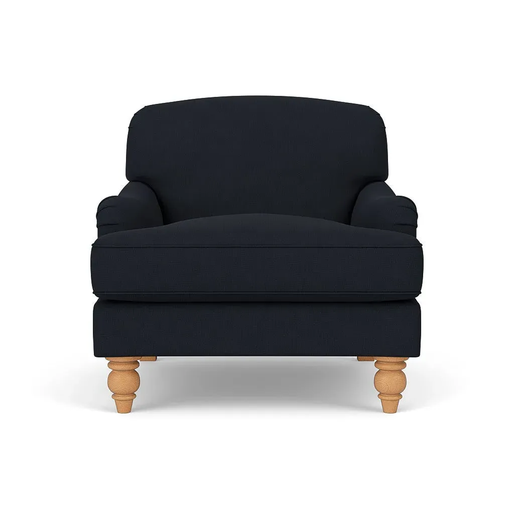 Armchair - Ink, House Linen Mix by The Cotswold Company, image 2