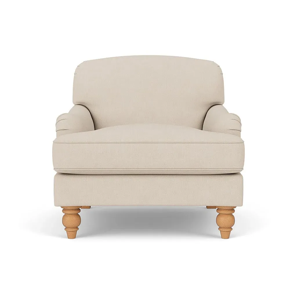 Armchair - Lily White, House Linen Mix by The Cotswold Company, alternate view