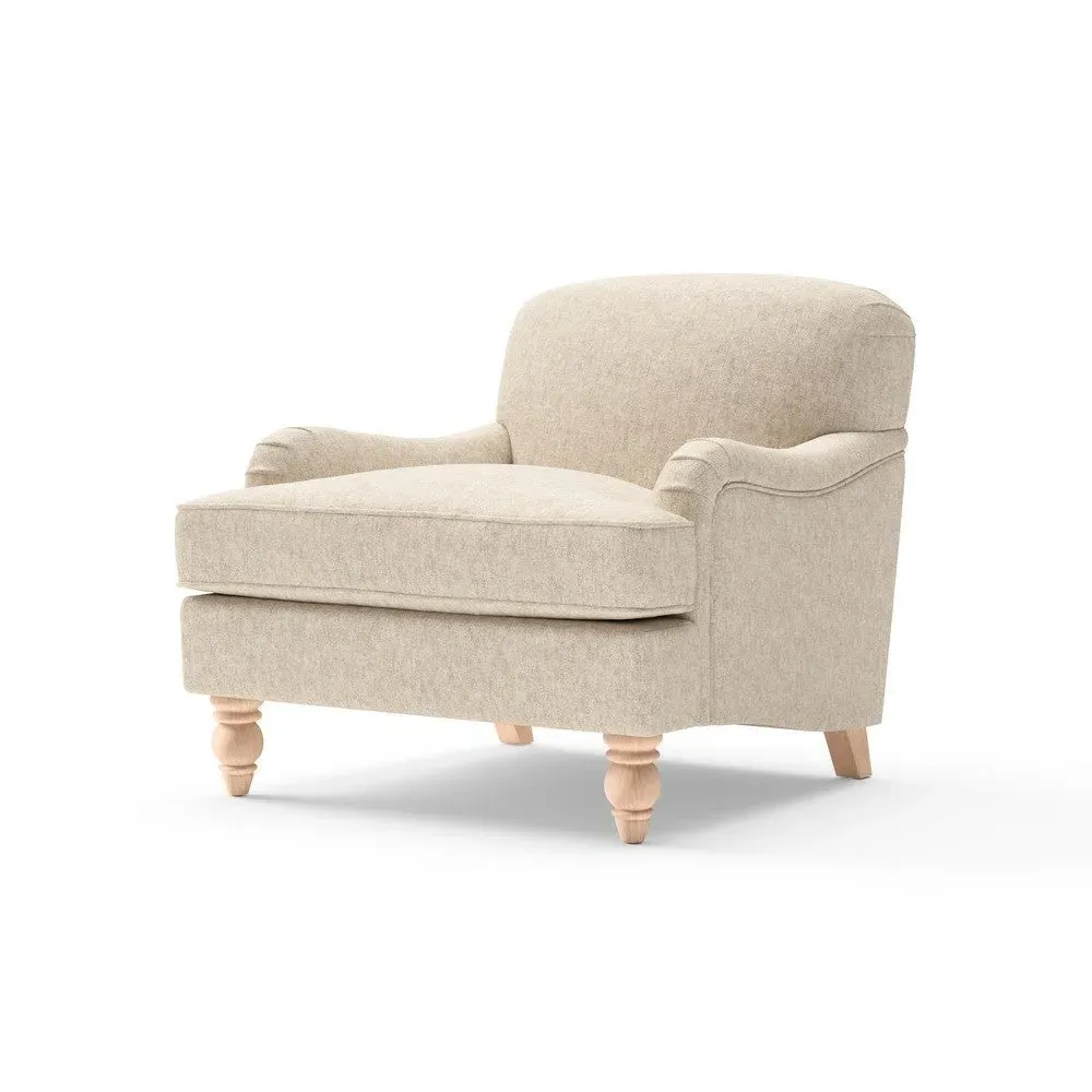 Armchair - Natural, Aquaclean Oxford