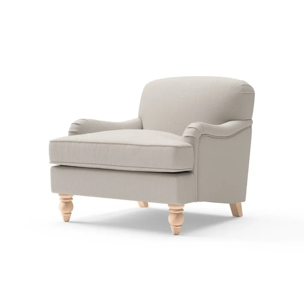 Armchair - Natural, Broadway Stripe
