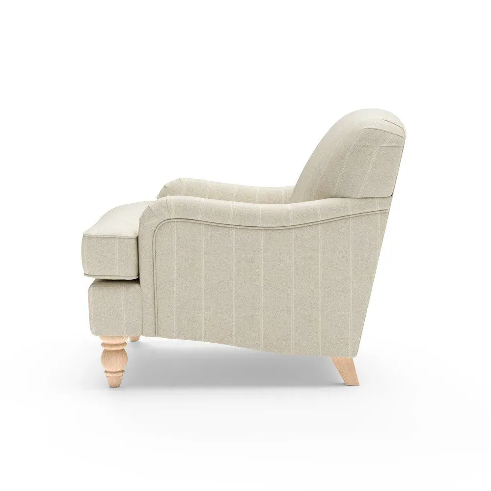 Armchair - Natural, Compton Stripe