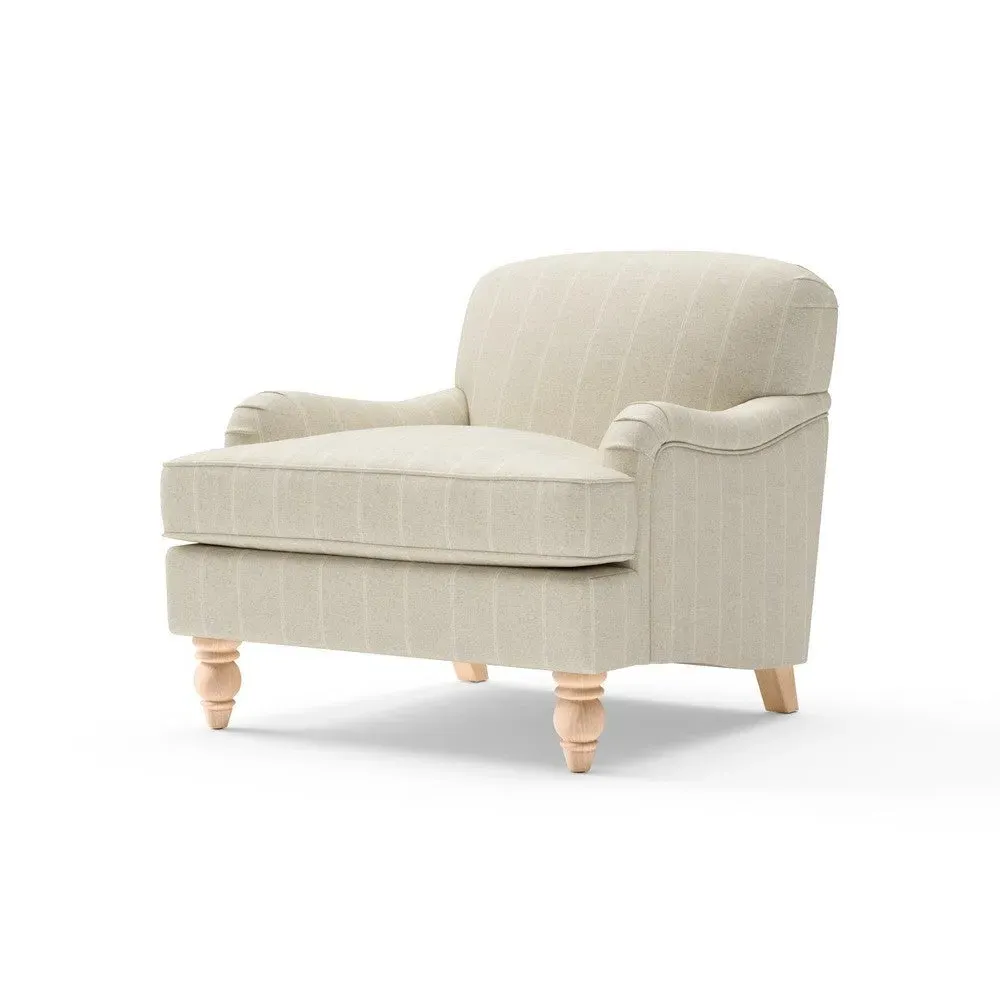 Armchair - Natural, Compton Stripe