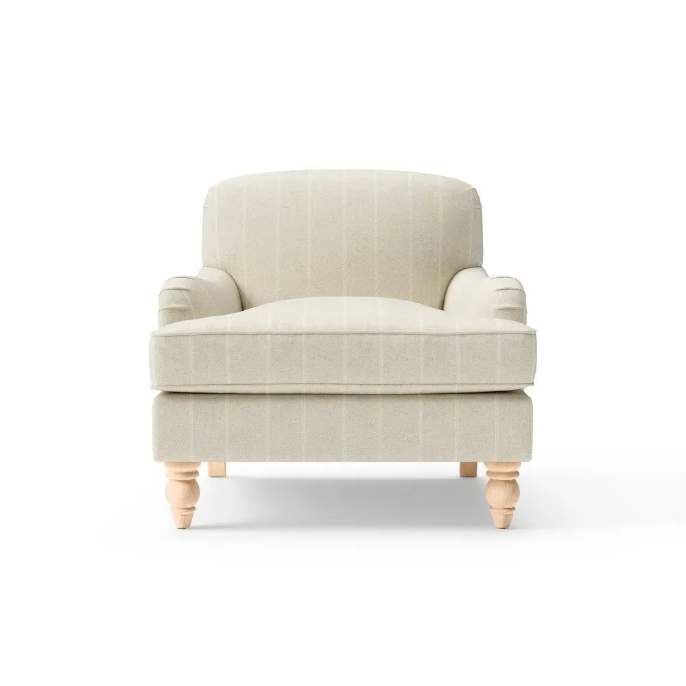 Armchair - Natural, Compton Stripe